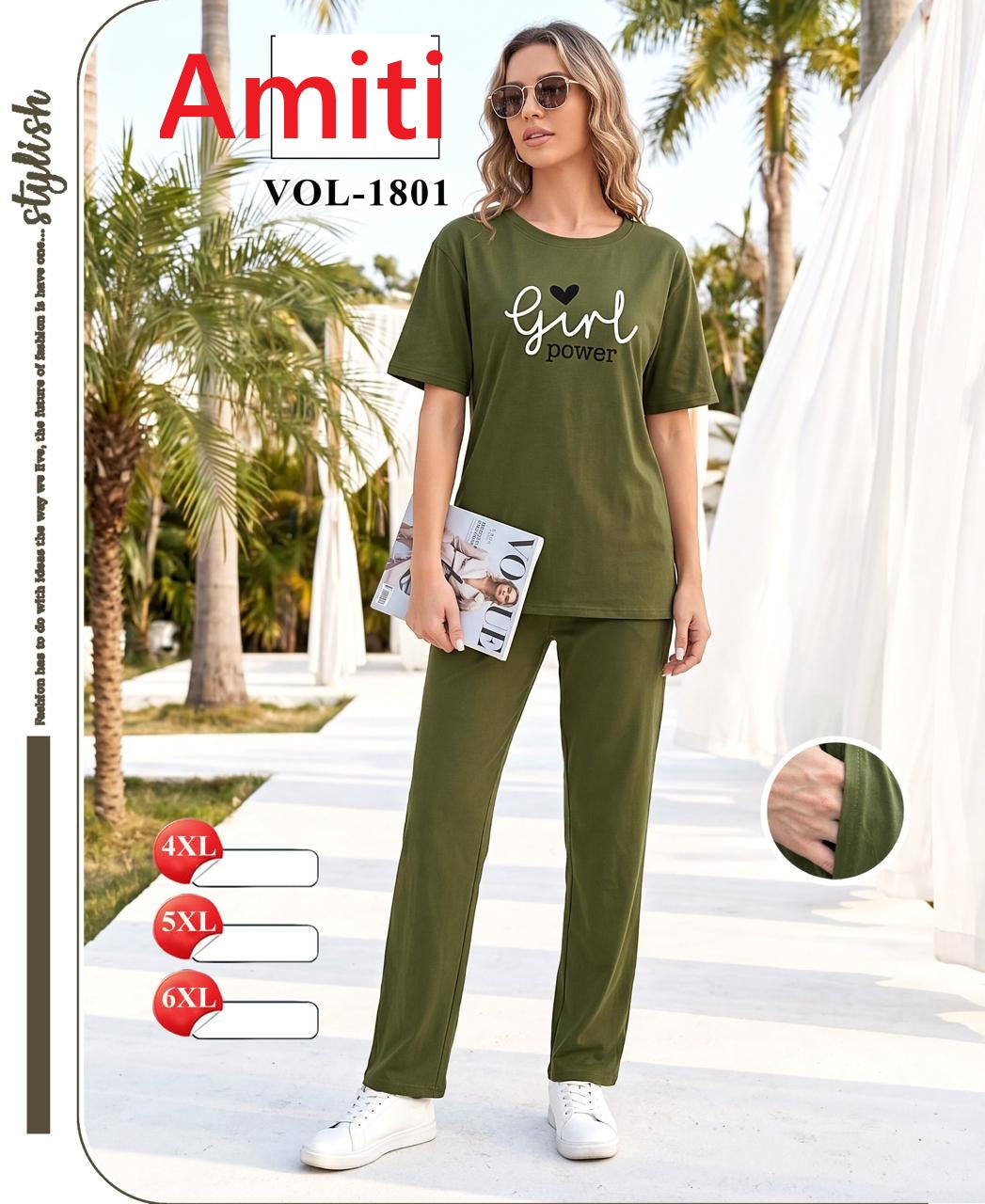 Vol 1801 Amiti Hosiery Pyjama Night Suits Supplier India
