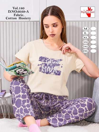 Vol 180 Perfect Feel Cotton Pyjama Night Suits Supplier Gujarat