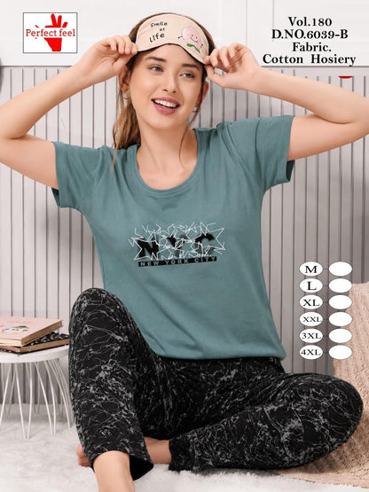 Vol 180 Perfect Feel Cotton Pyjama Night Suits Supplier Gujarat