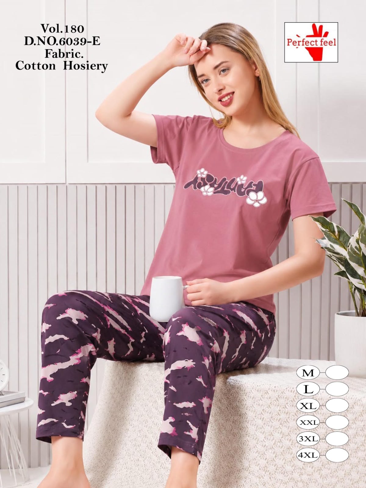 Vol 180 Perfect Feel Cotton Pyjama Night Suits Supplier Gujarat