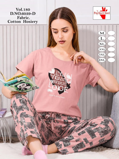 Vol 180 Perfect Feel Cotton Pyjama Night Suits Supplier Gujarat