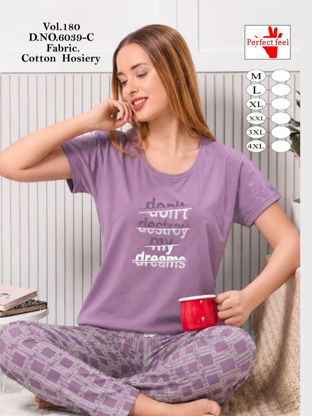 Vol 180 Perfect Feel Cotton Pyjama Night Suits Supplier Gujarat