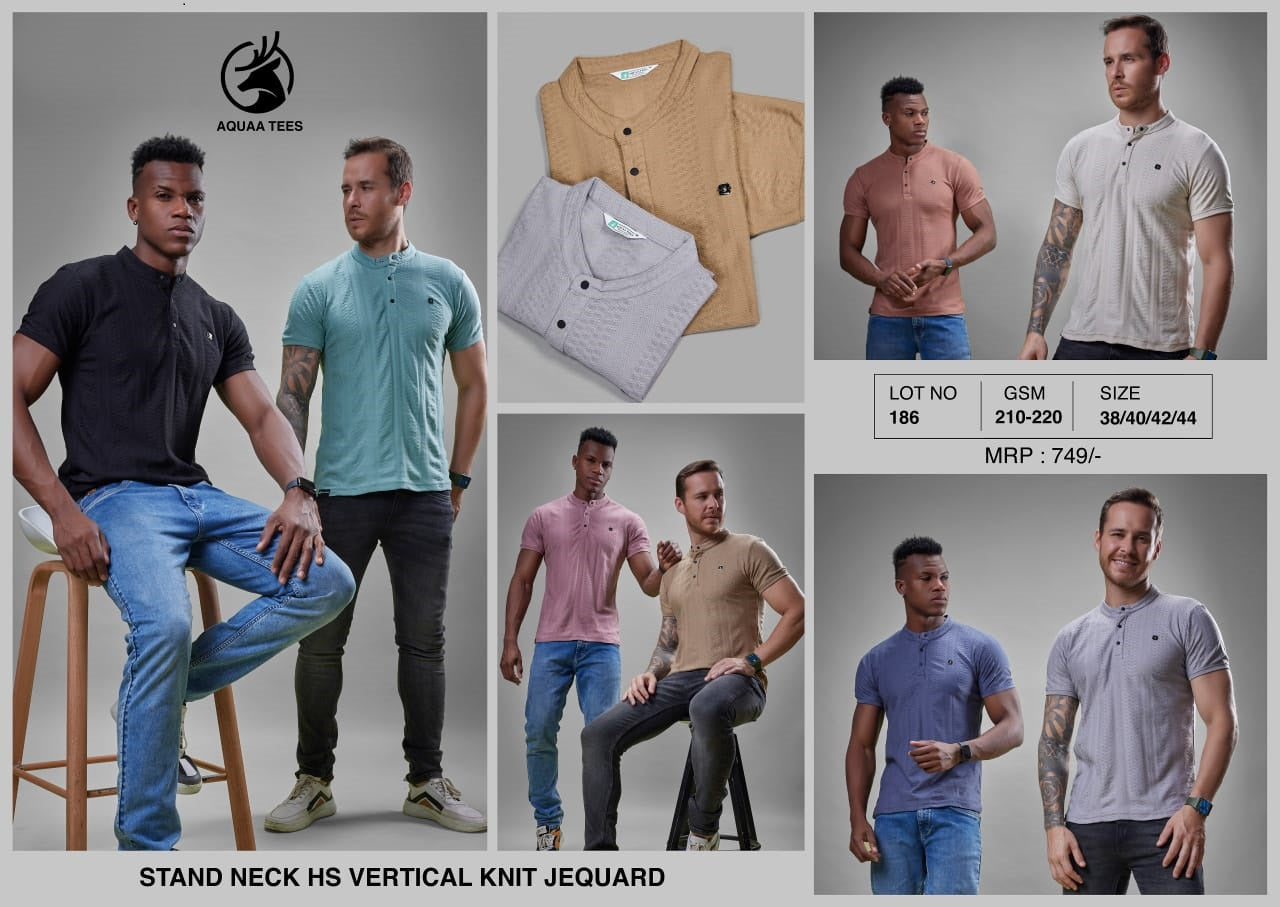 Vol 186 Aquaa Tees Cotton Mens Tshirts Manufacturer Ahmedabad