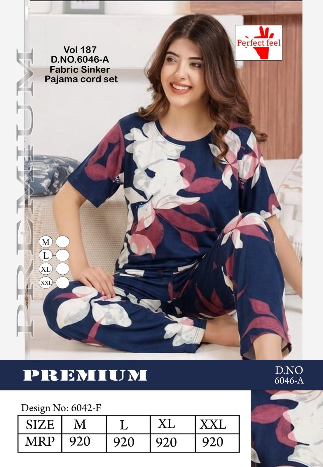 Vol 187 Dn 6046 Perfect Feel Sinker Co Ord Set Exporter Ahmedabad