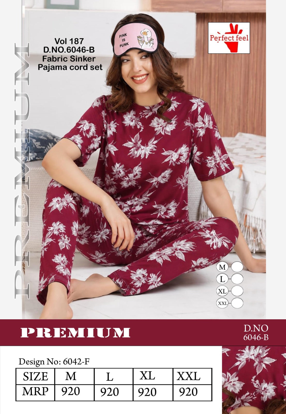 Vol 187 Dn 6046 Perfect Feel Sinker Co Ord Set Exporter Ahmedabad