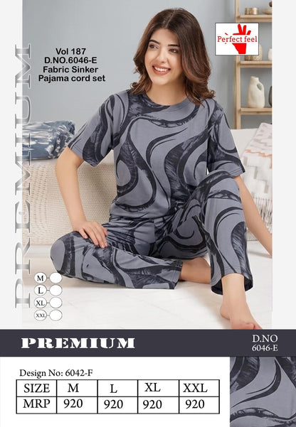 Vol 187 Dn 6046 Perfect Feel Sinker Co Ord Set Exporter Ahmedabad