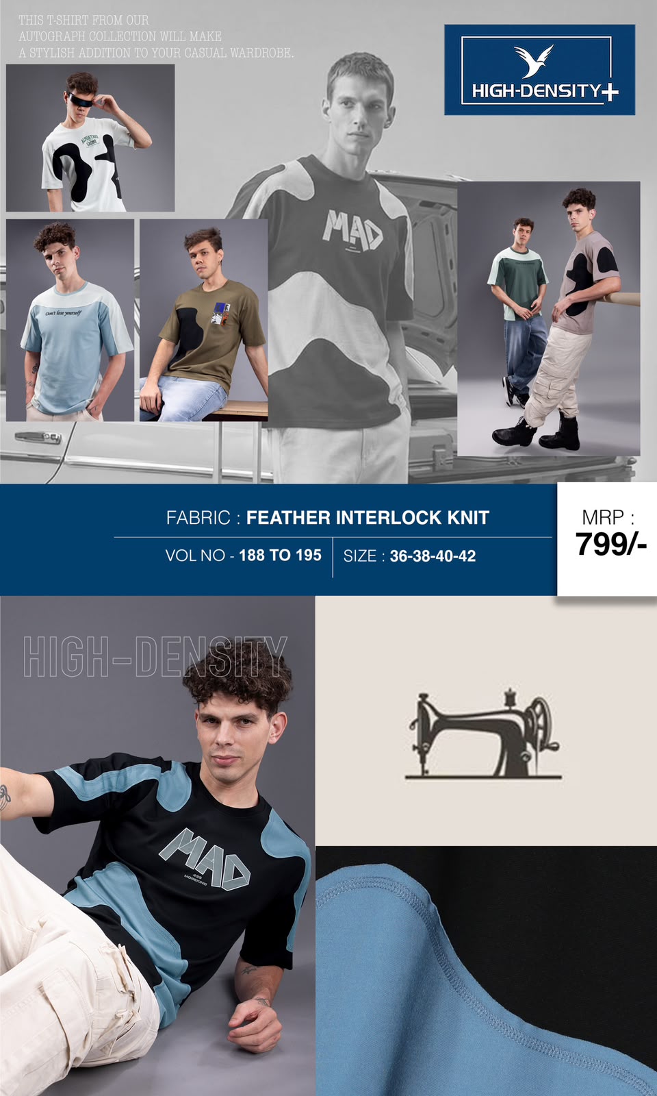 Vol 188 To 195 High Density Feather Knit Mens Tshirts Manufacturer Gujarat