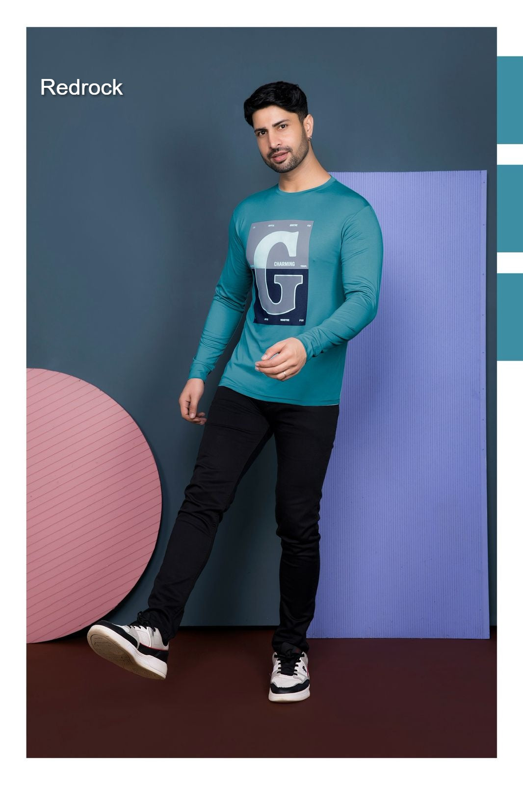 Vol 189-196 Redrock Tencil Lycra Mens Tshirts Supplier Gujarat