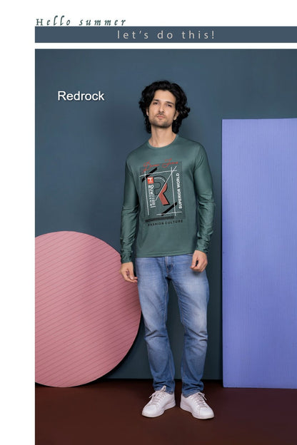 Vol 189-196 Redrock Tencil Lycra Mens Tshirts Supplier Gujarat