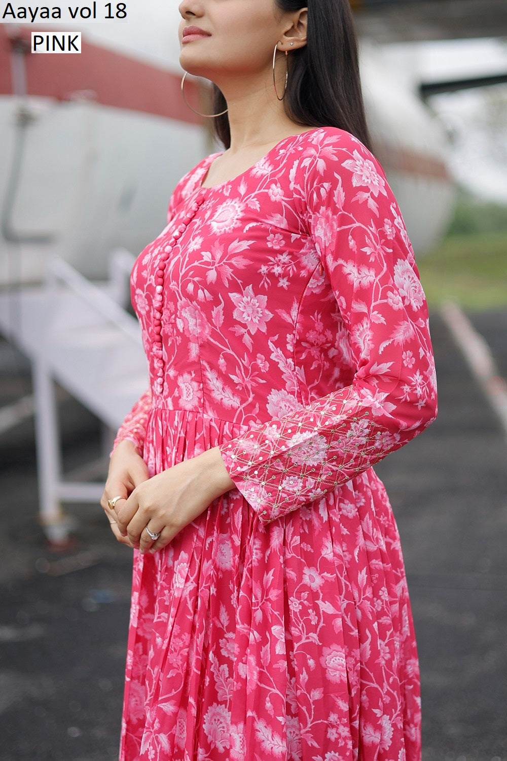 Vol 18 Aayaa Faux Georgette One Piece Gown Wholesaler India
