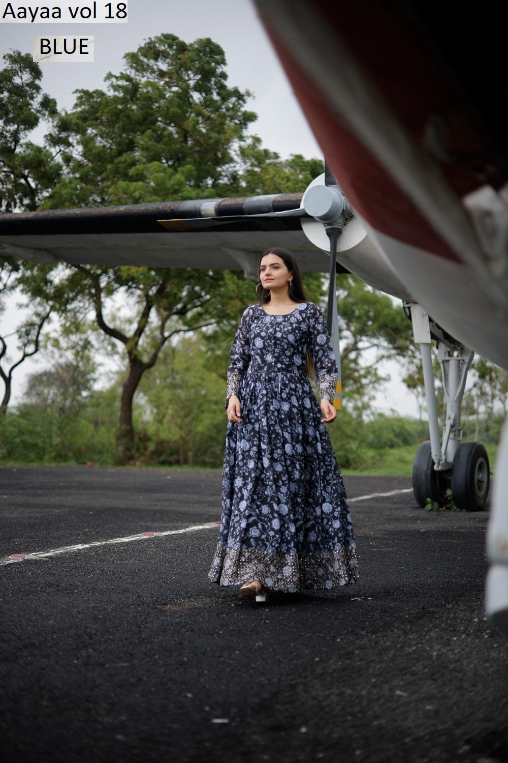 Vol 18 Aayaa Faux Georgette One Piece Gown Wholesaler India