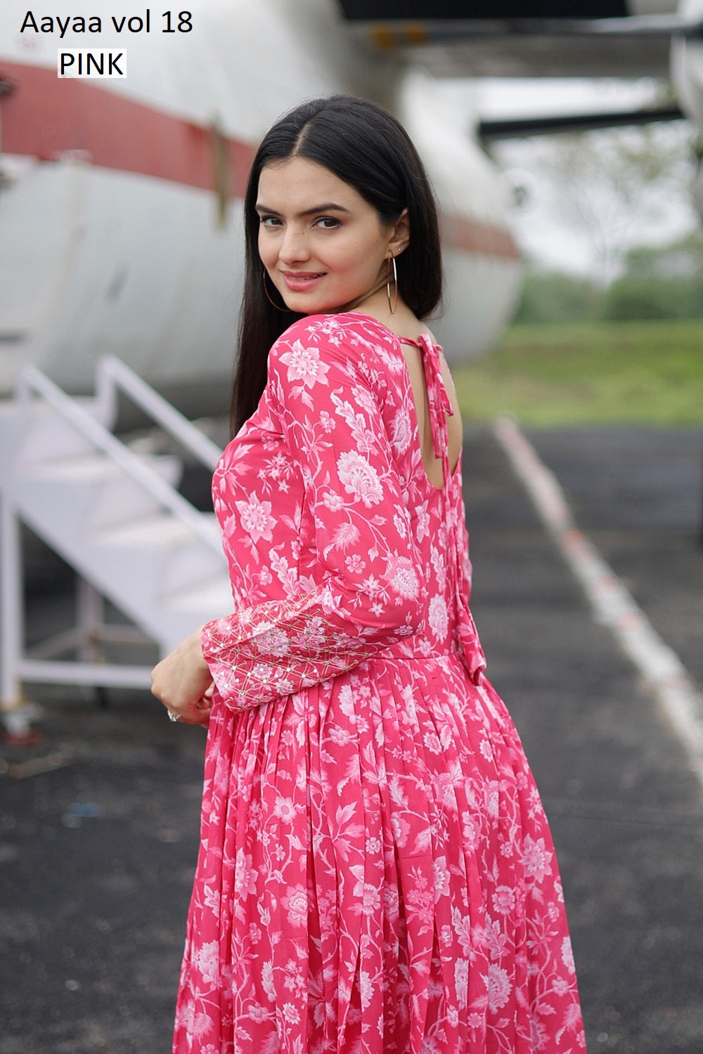 Vol 18 Aayaa Faux Georgette One Piece Gown Wholesaler India