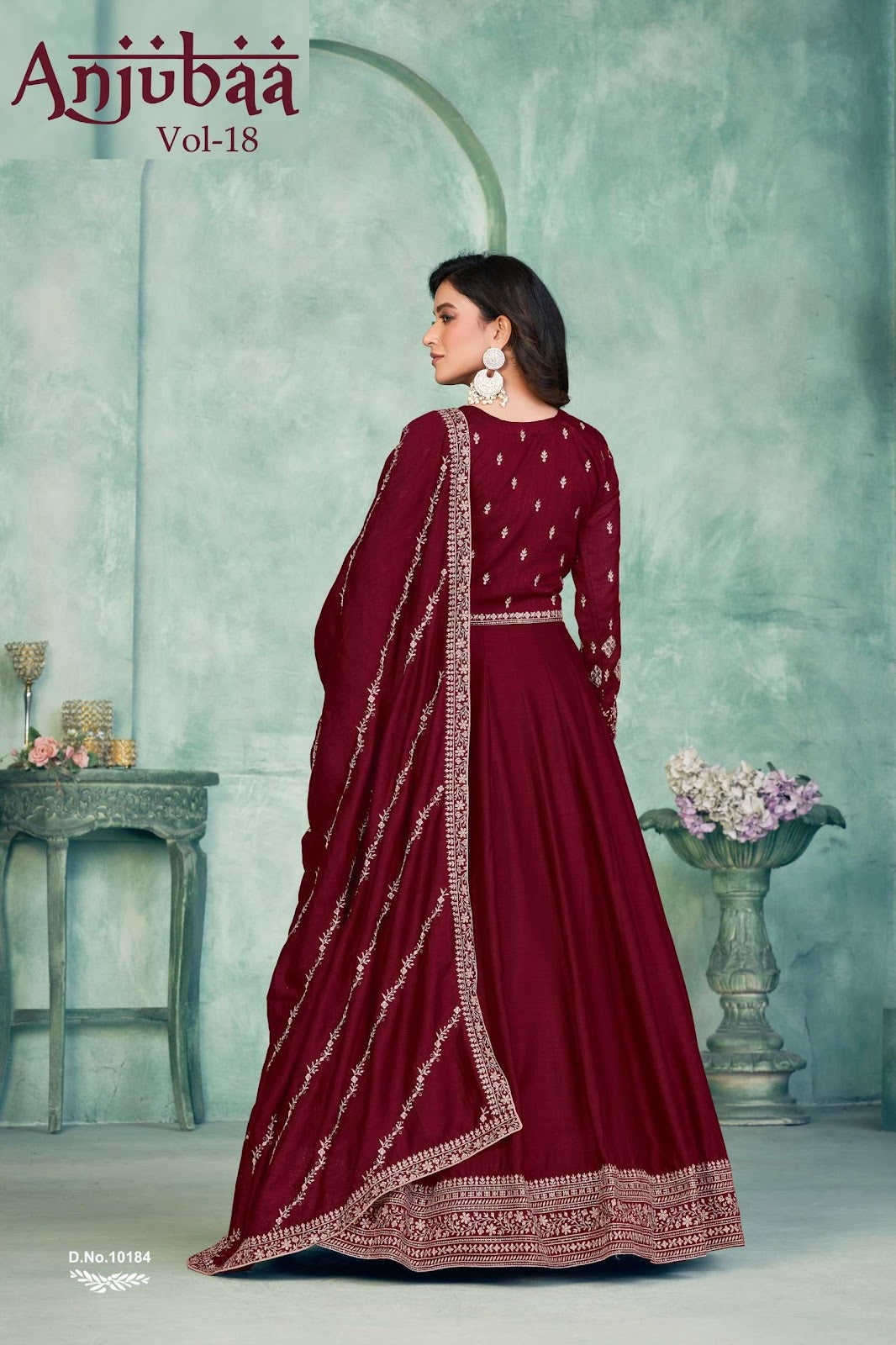 Vol 18 Anjubaa Art Silk Anarkali Salwar Suits Wholesale Price