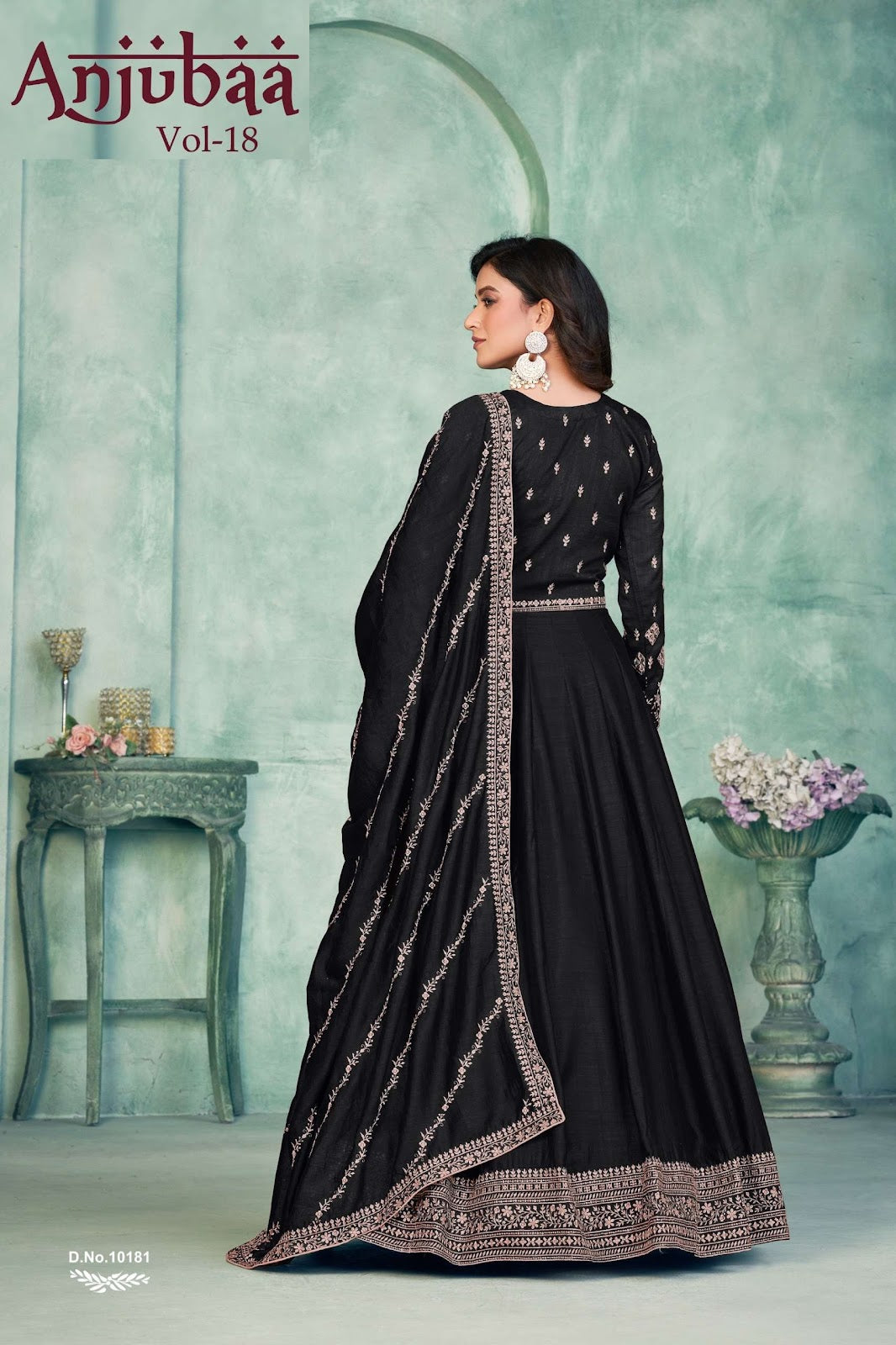 Vol 18 Anjubaa Art Silk Anarkali Salwar Suits Wholesale Price