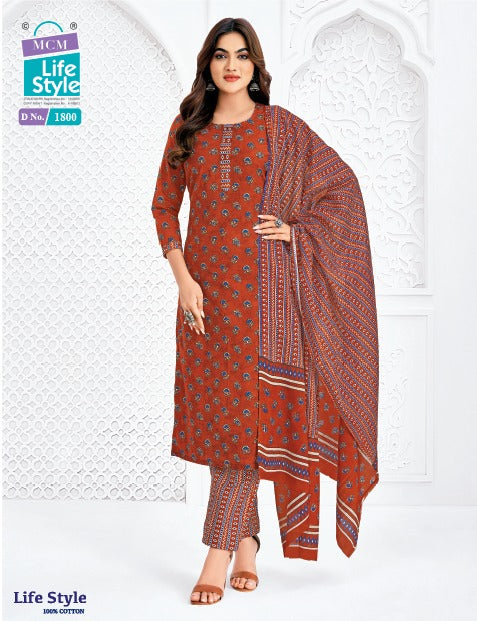 Vol 18 Mcm Lifestyle Readymade Cotton Pant Suits Wholesale
