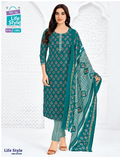 Vol 18 Mcm Lifestyle Readymade Cotton Pant Suits Wholesale