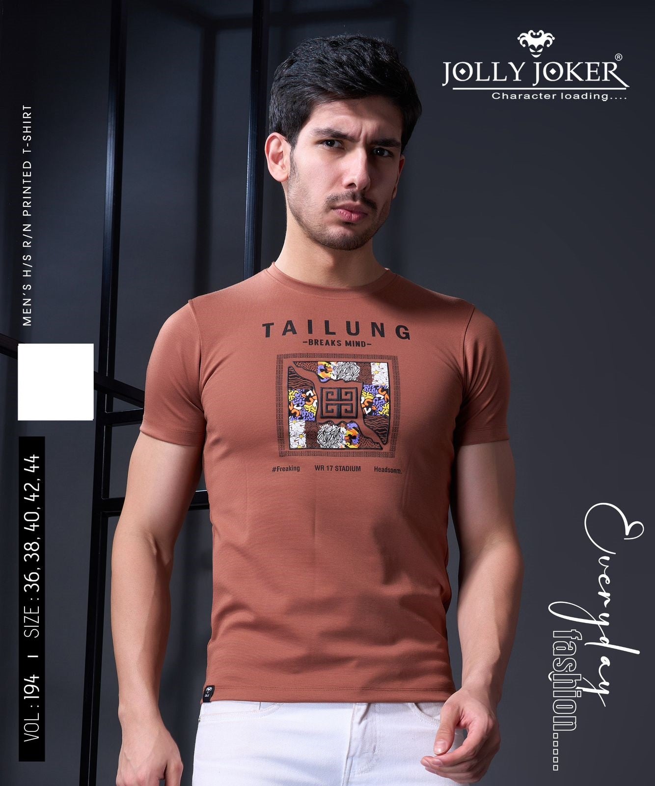Vol 194 Jolly Joker Canvas Mens Tshirts Exporter Gujarat