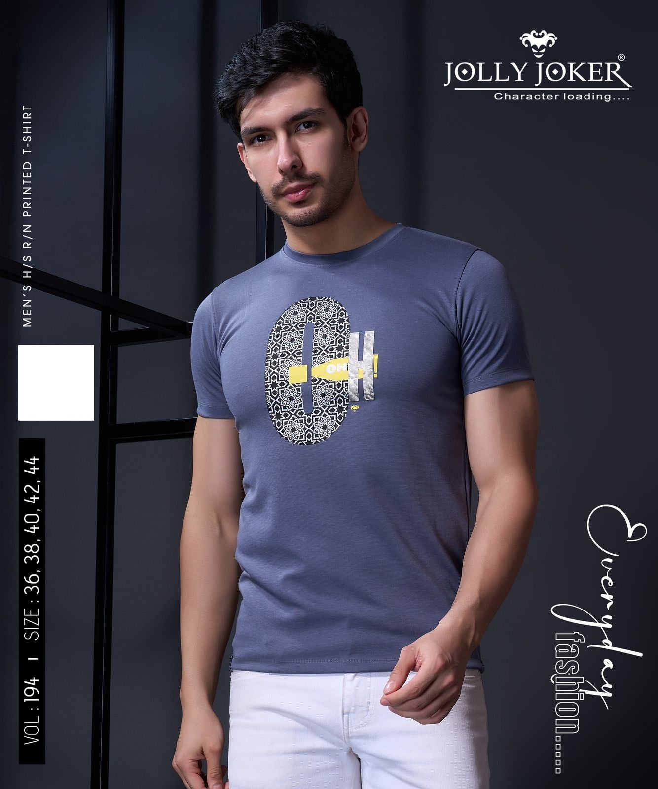 Vol 194 Jolly Joker Canvas Mens Tshirts Exporter Gujarat