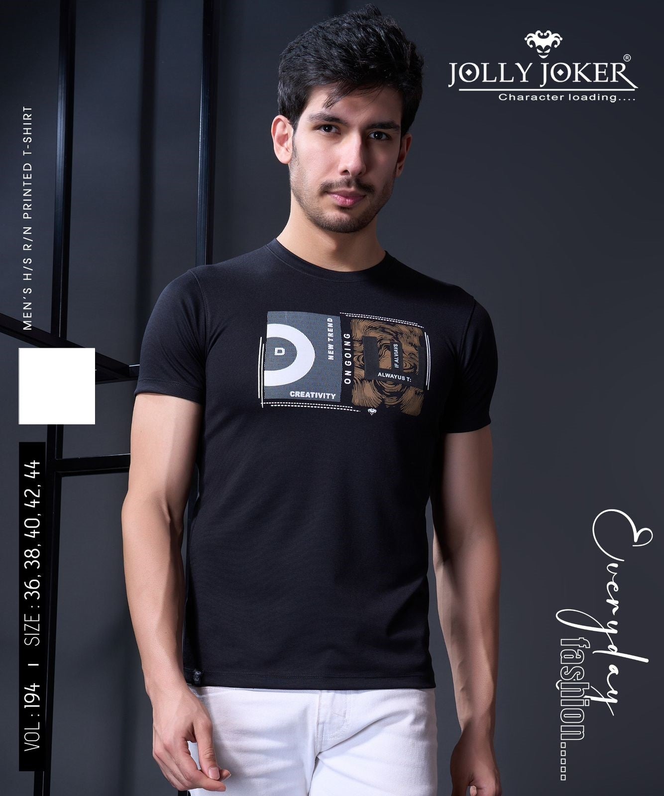 Vol 194 Jolly Joker Canvas Mens Tshirts Exporter Gujarat