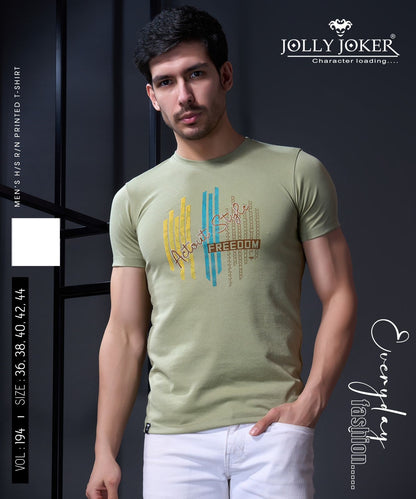 Vol 194 Jolly Joker Canvas Mens Tshirts Exporter Gujarat