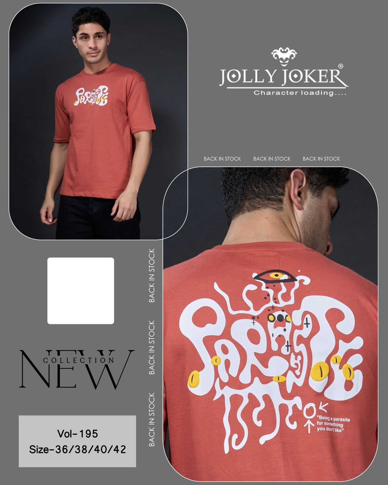 Vol 195 Jolly Joker Cotton Looper Mens Tshirts Wholesaler India