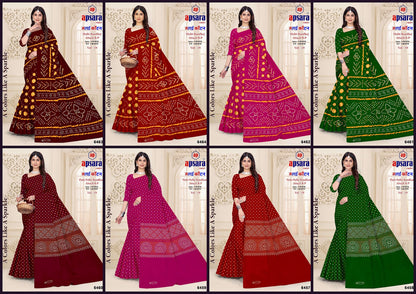 Vol 19 Design 1 Apsara Print Cotton Sarees Wholesaler Gujarat