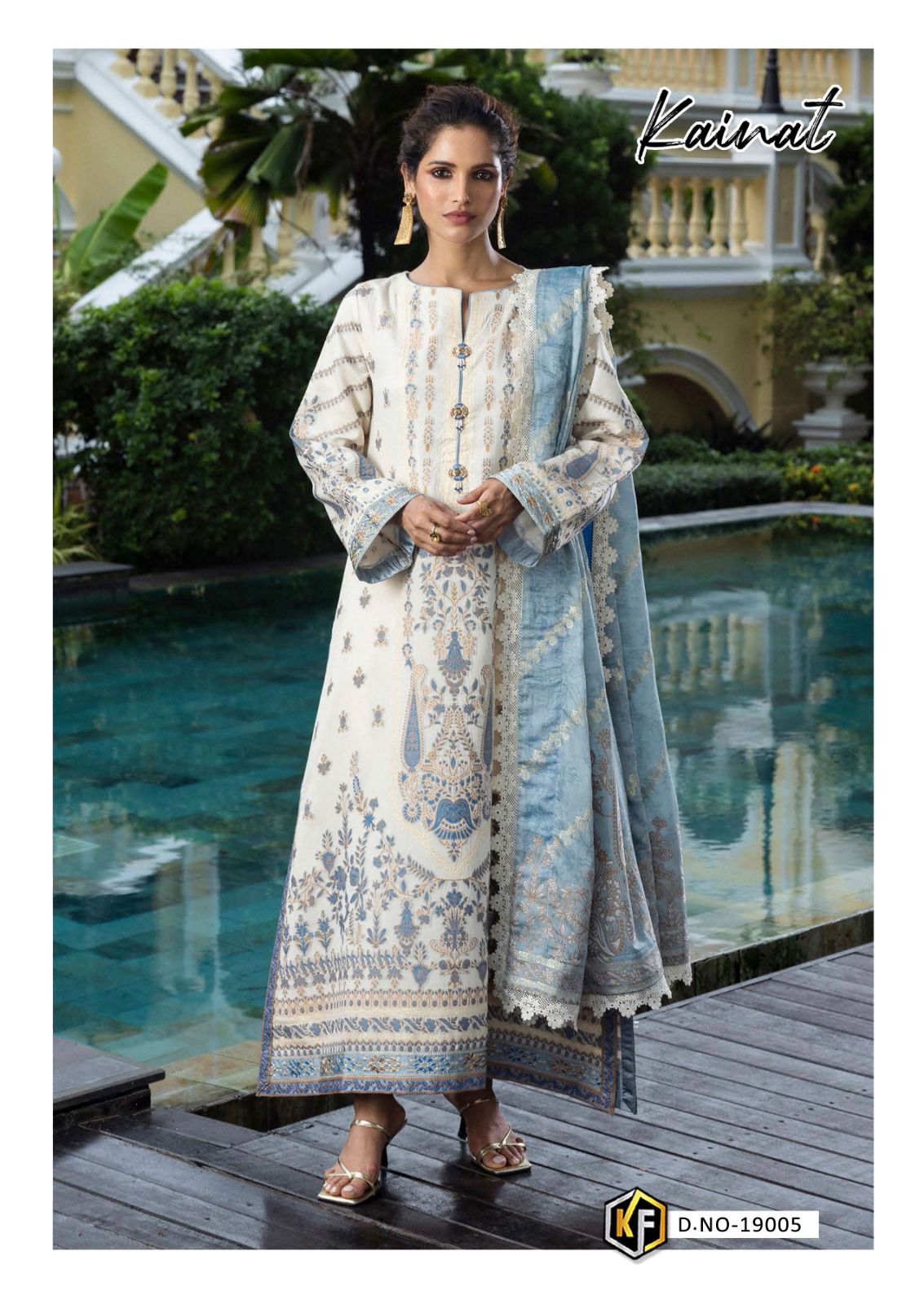 Vol 19 Kainat Keval Fab Heavy Lawn Karachi Salwar Suits Manufacturer