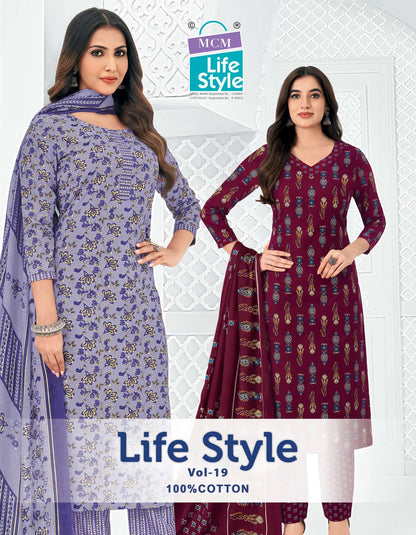 Vol 19 Mcm Lifestyle Readymade Cotton Pant Suits Wholesale