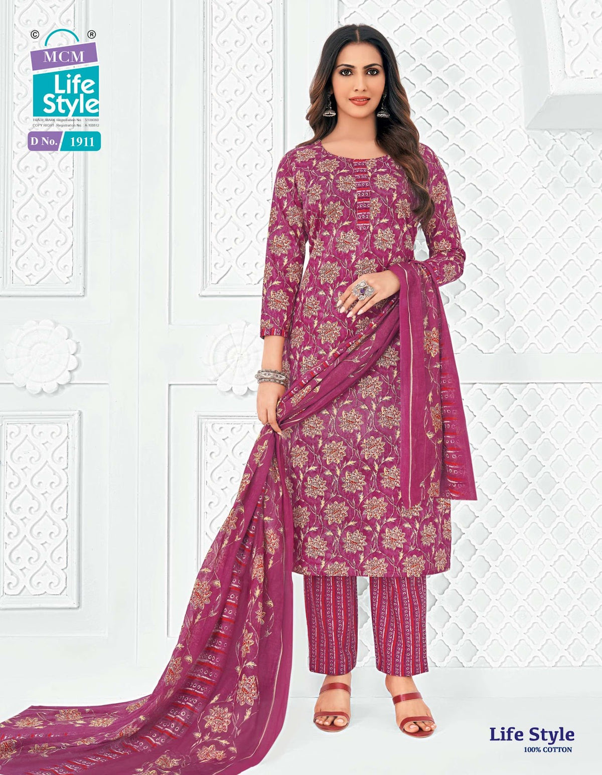 Vol 19 Mcm Lifestyle Readymade Cotton Pant Suits Wholesale