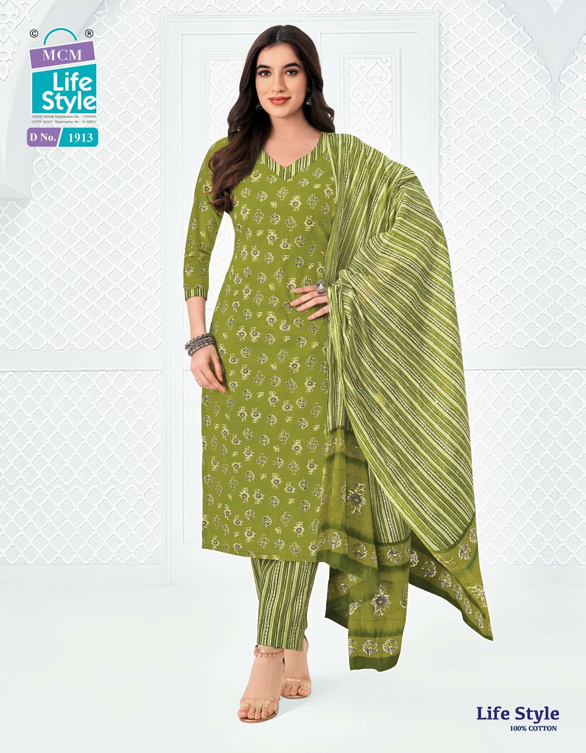 Vol 19 Mcm Lifestyle Readymade Cotton Pant Suits Wholesale