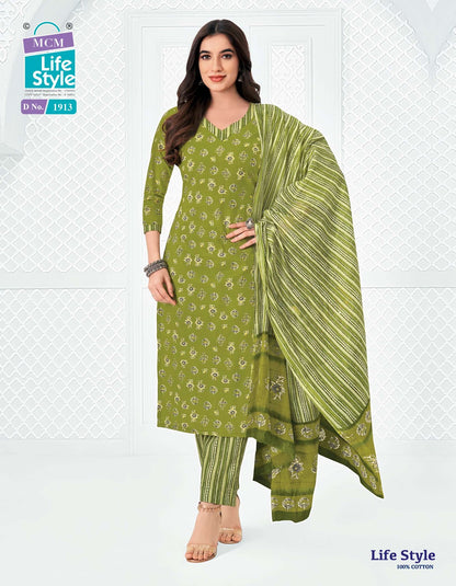 Vol 19 Mcm Lifestyle Readymade Cotton Pant Suits Wholesale