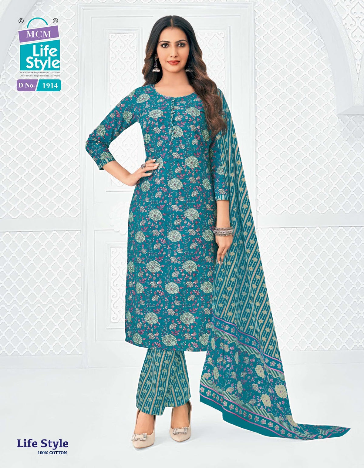 Vol 19 Mcm Lifestyle Readymade Cotton Pant Suits Wholesale