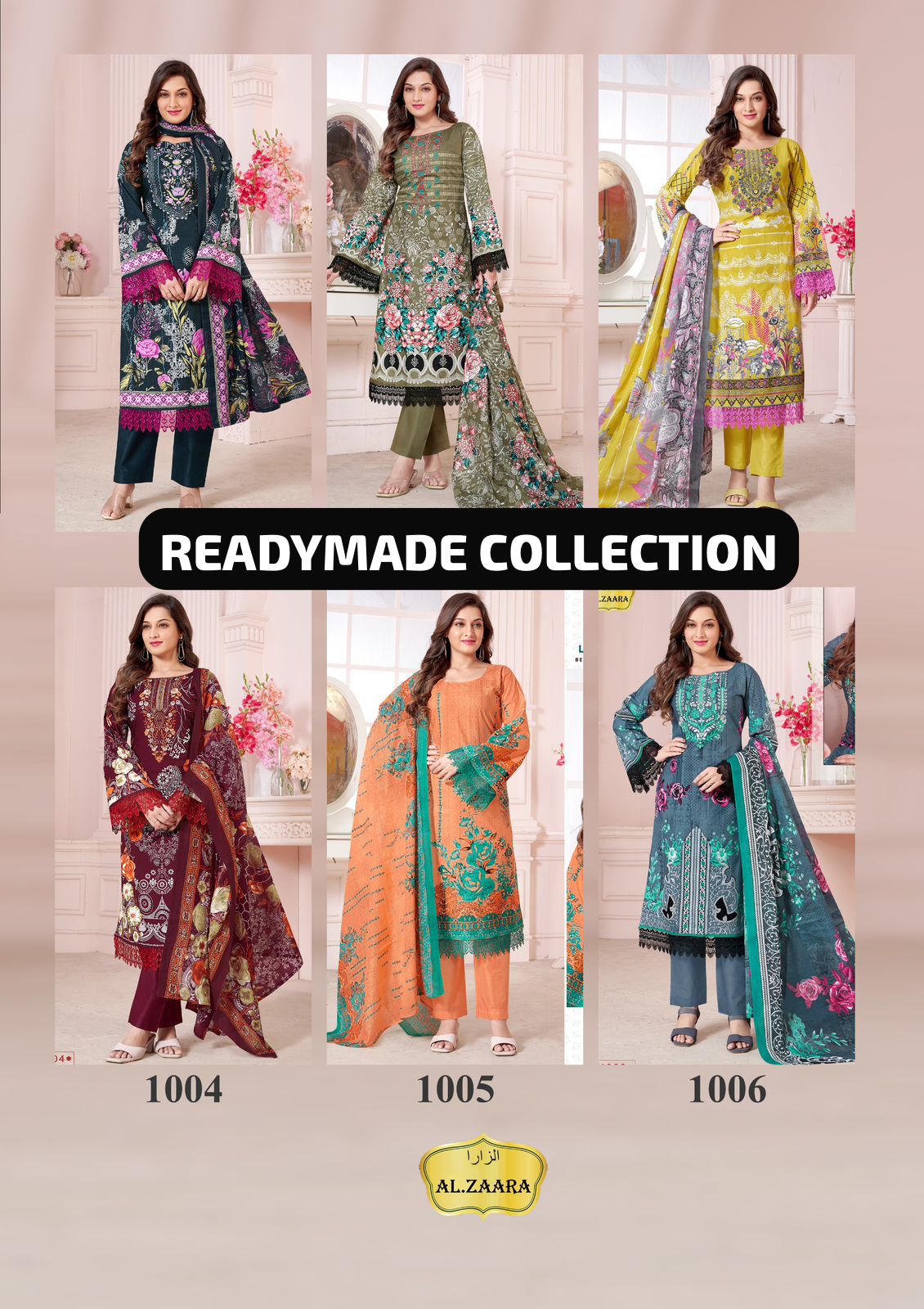 Vol 1 Al Zaara Cotton Karachi Readymade Suits Wholesale