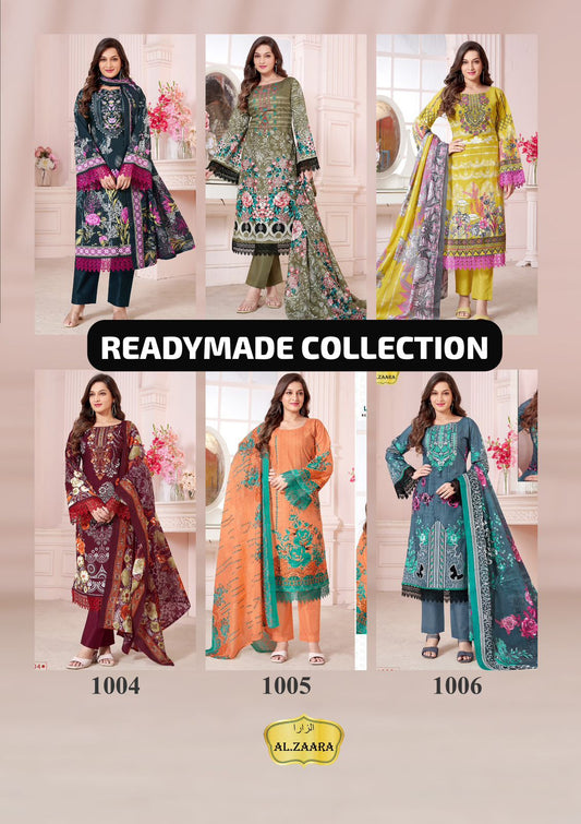 Vol 1 Al Zaara Cotton Karachi Readymade Suits Wholesale