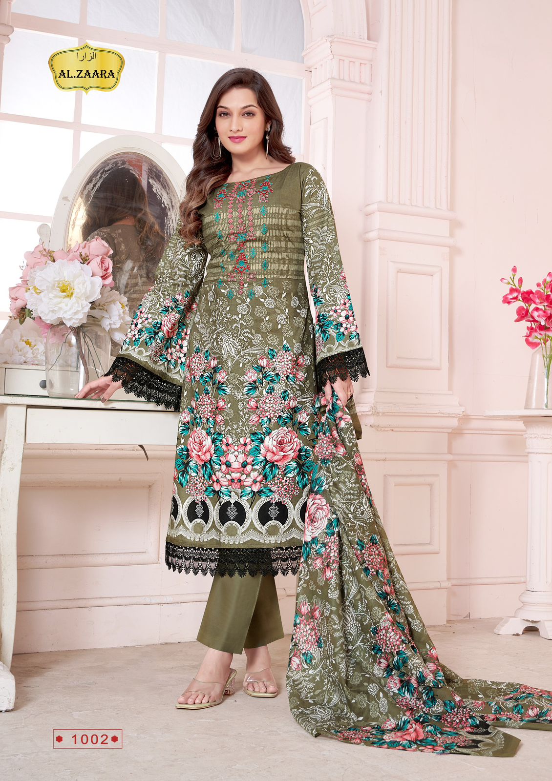 Vol 1 Al Zaara Cotton Karachi Readymade Suits Wholesale