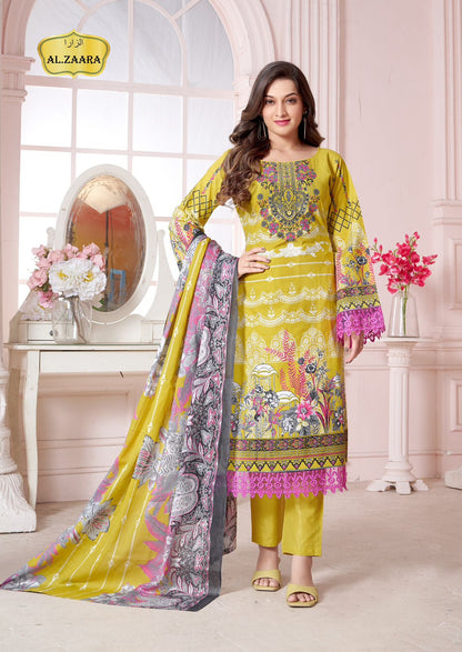 Vol 1 Al Zaara Cotton Karachi Readymade Suits Wholesale