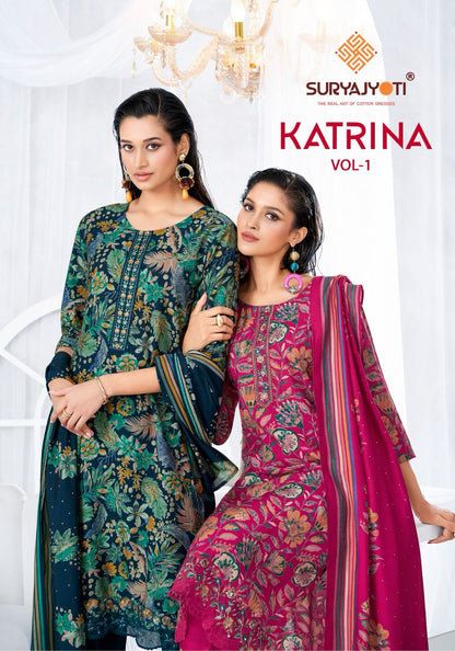 Vol 1 Katrina Suryajyoti Modal Readymade Pant Style Suits Exporter Ahmedabad