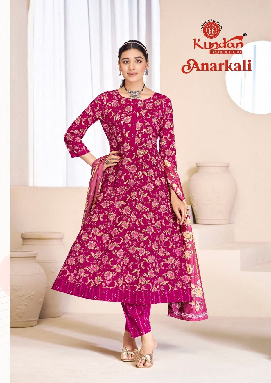Vol 1 Kundan Cotton Readymade Anarkali Suits Exporter