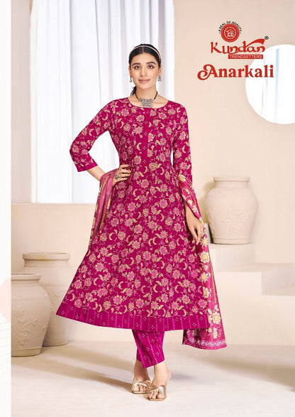 Vol 1 Kundan Cotton Readymade Anarkali Suits Exporter