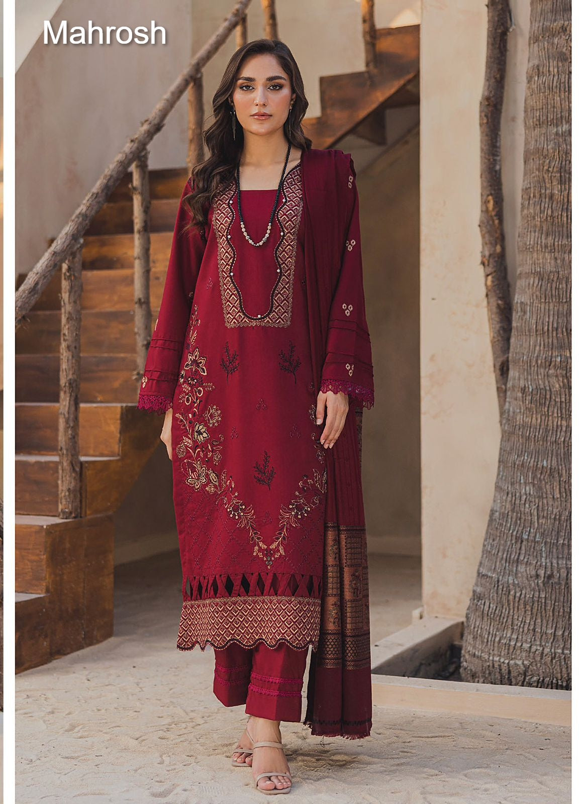 Vol 1 Luxury Heavy Lawn Collection Mahrosh Cotton Karachi Salwar Suits Wholesale Price