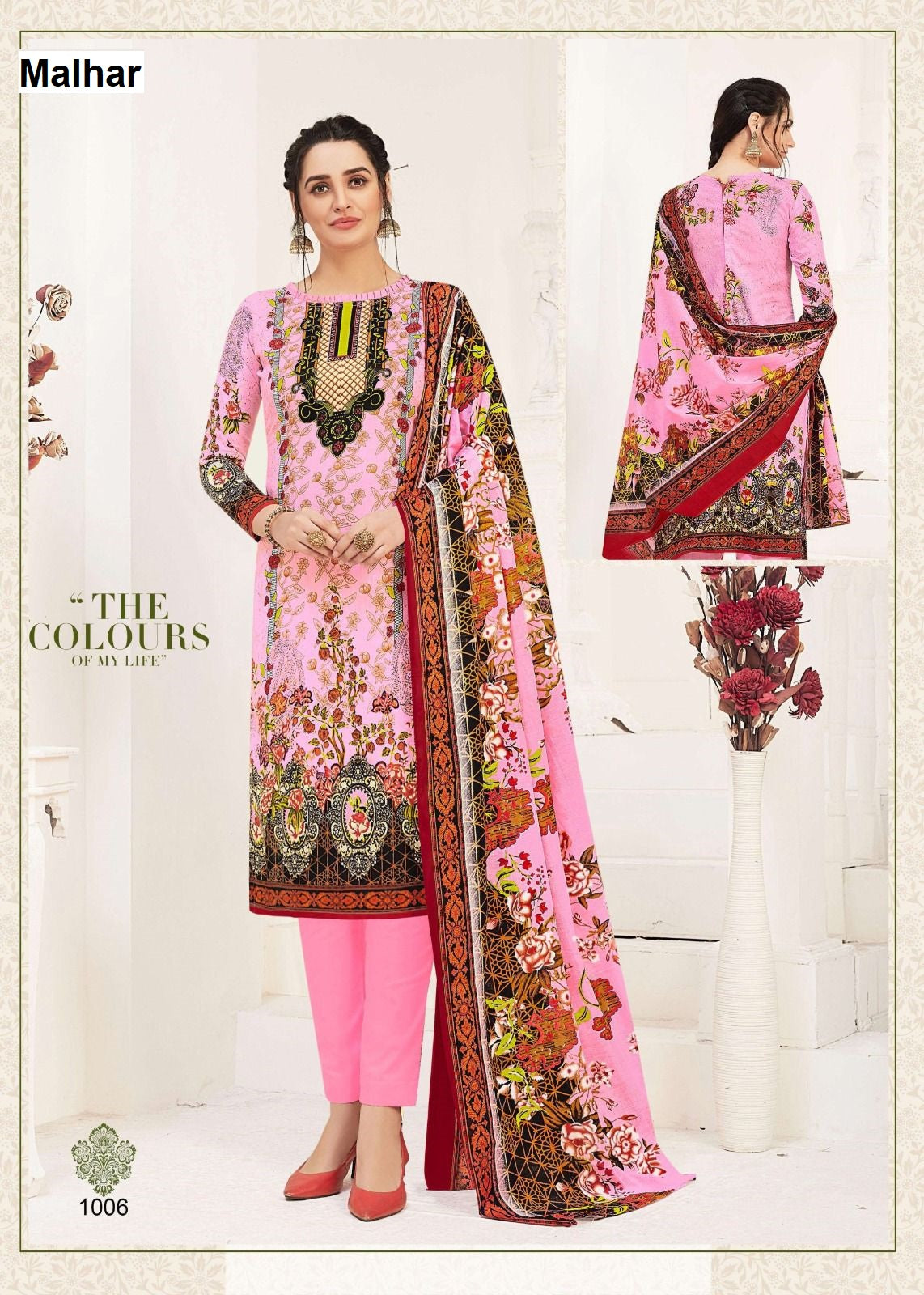 Vol 1 Premium Lawn Collection Malhar Mix Cotton Karachi Salwar Suits Manufacturer