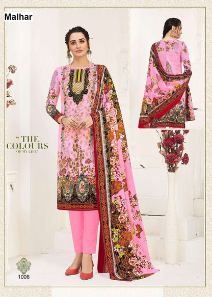 Vol 1 Premium Lawn Collection Malhar Mix Cotton Karachi Salwar Suits Manufacturer