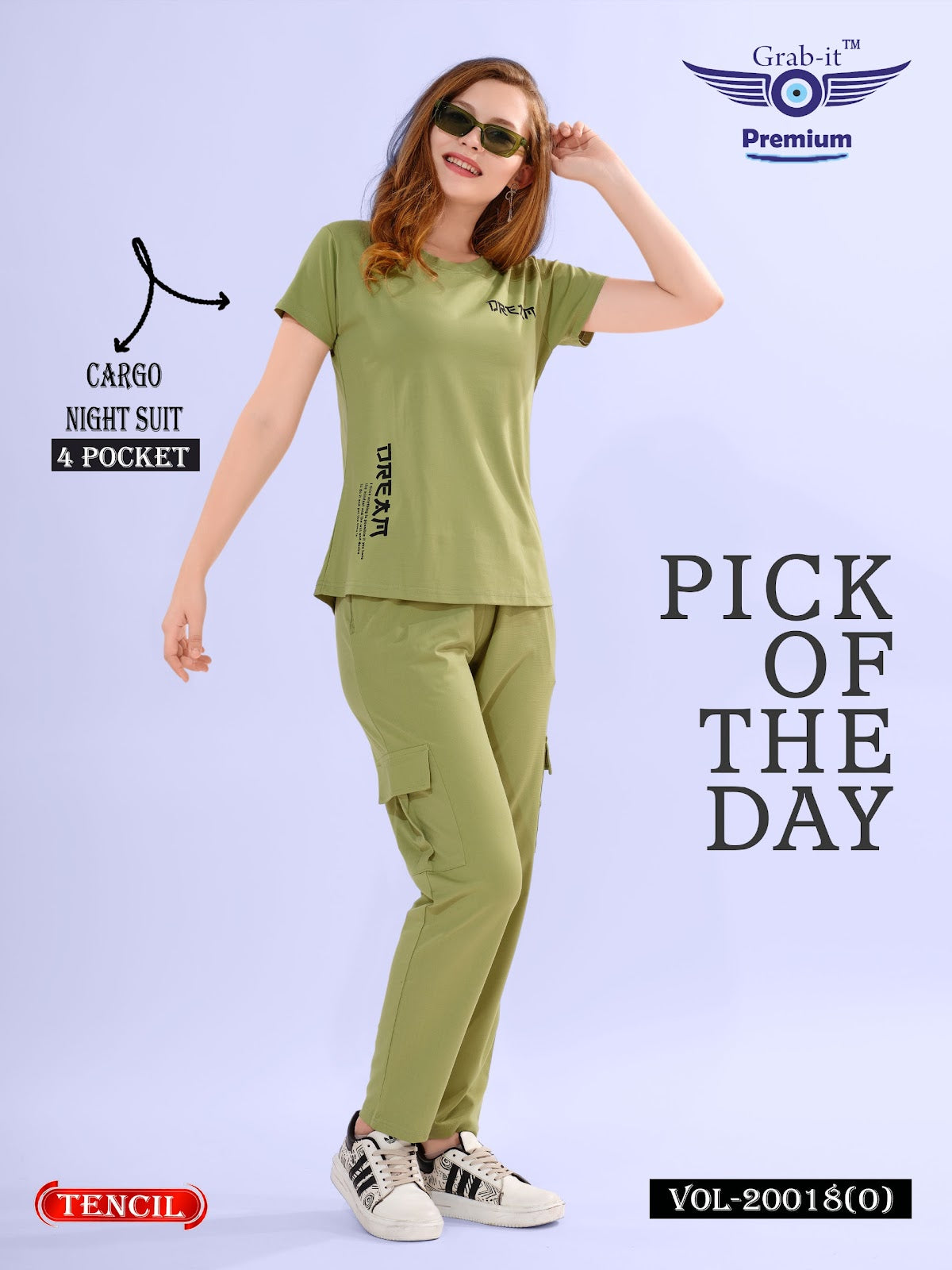 Vol 20018 0 Grab It Tencil Pyjama Night Suits Supplier Ahmedabad