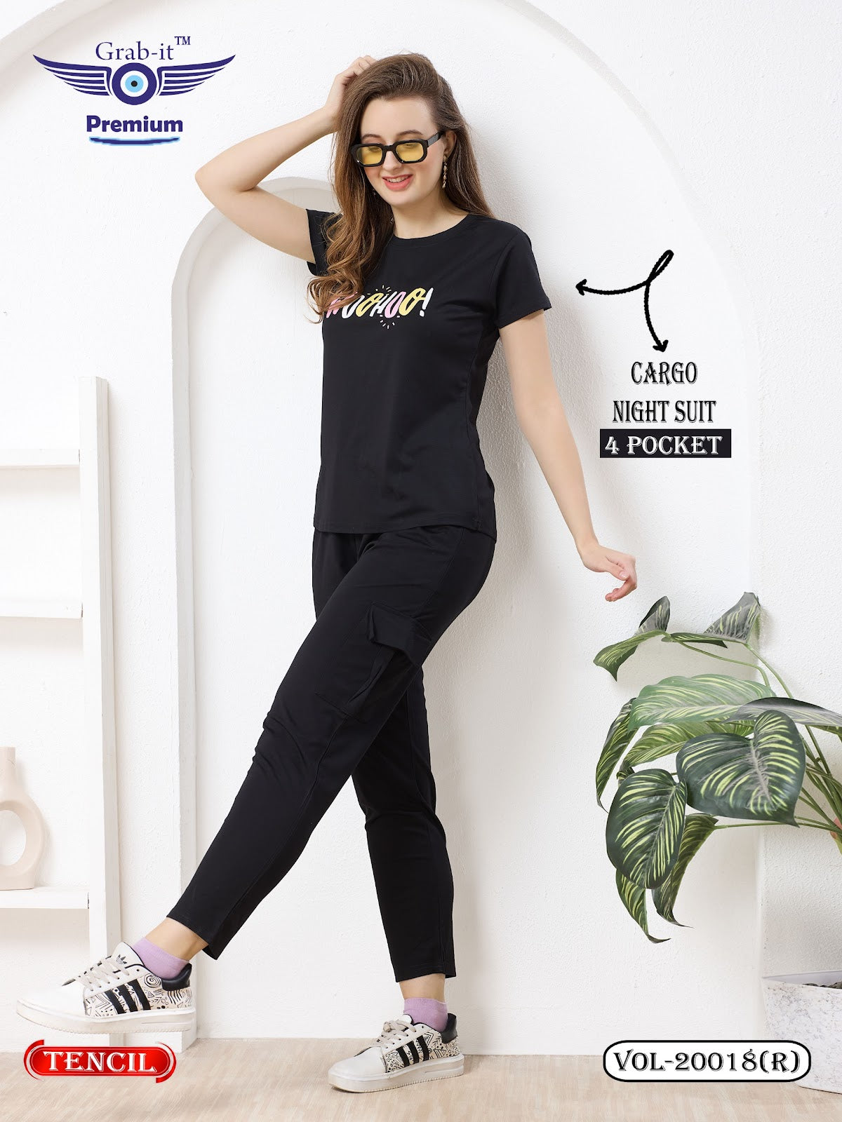 Vol 20018 R Cargo Grab It Tencil Pyjama Night Suits Wholesaler Gujarat