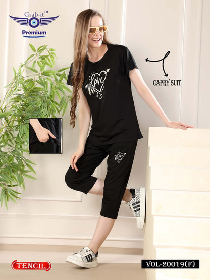 Vol 20019 F Grab It Capri Night Suits Exporter Ahmedabad