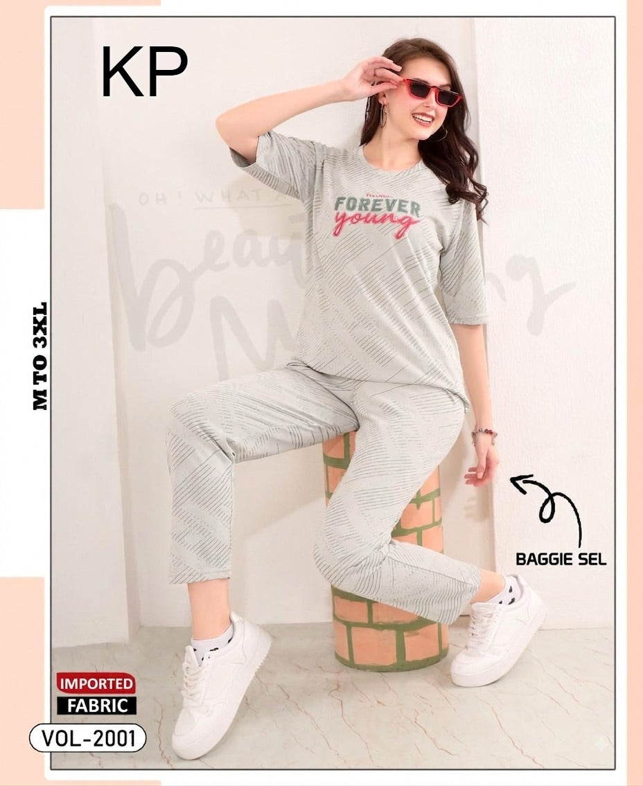 Vol 2001 Baggie Sel Kp Imported Co Ord Set Wholesaler Gujarat