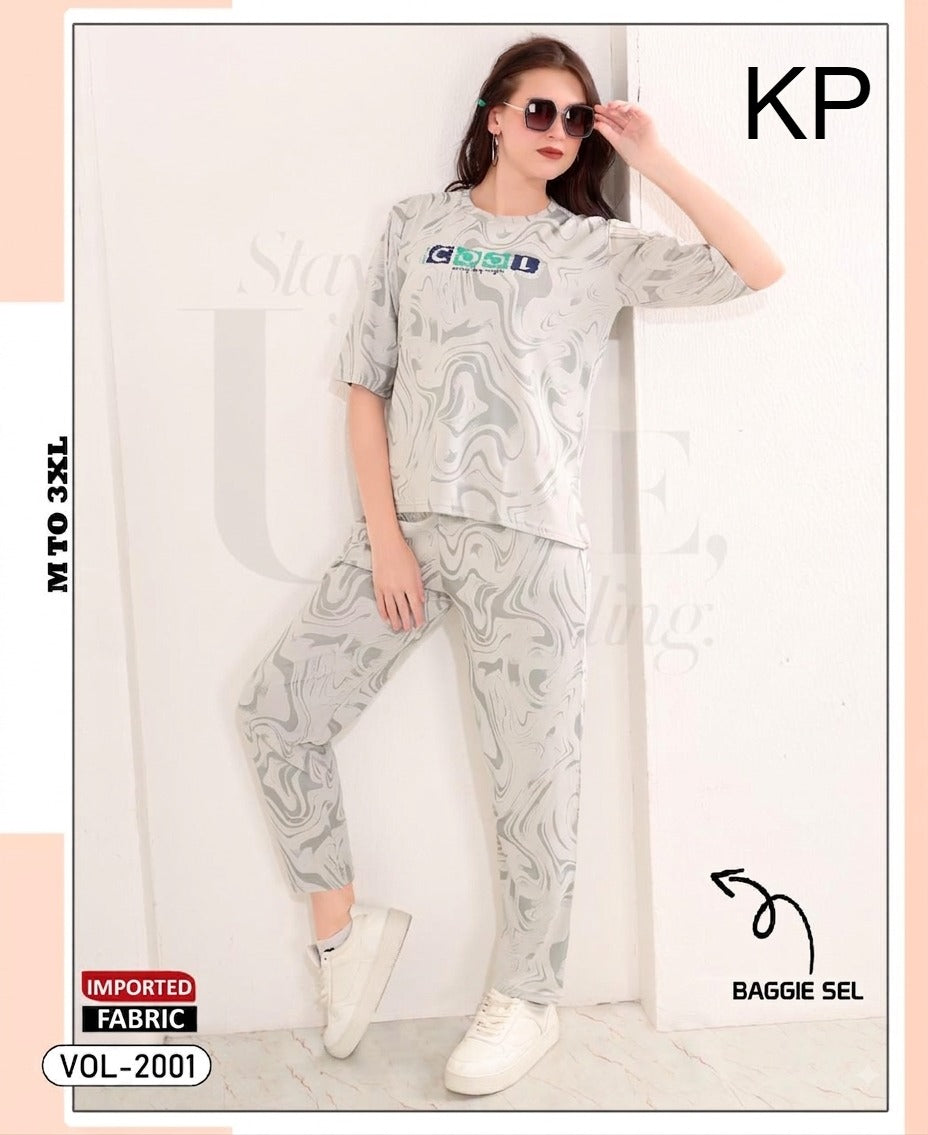 Vol 2001 Baggie Sel Kp Imported Co Ord Set Wholesaler Gujarat