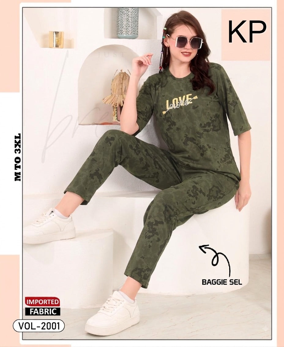 Vol 2001 Baggie Sel Kp Imported Co Ord Set Wholesaler Gujarat