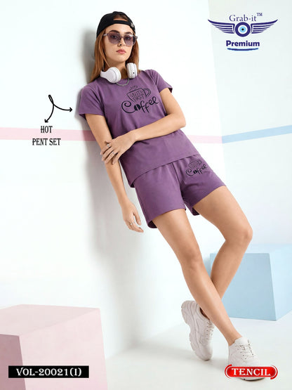 Vol 20021 I Grab It Tencil Shorts Night Suits Exporter
