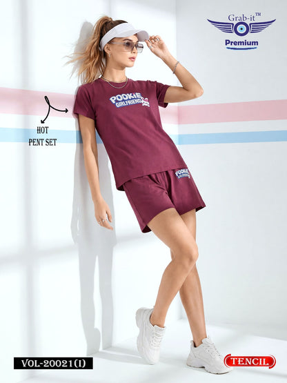 Vol 20021 I Grab It Tencil Shorts Night Suits Exporter